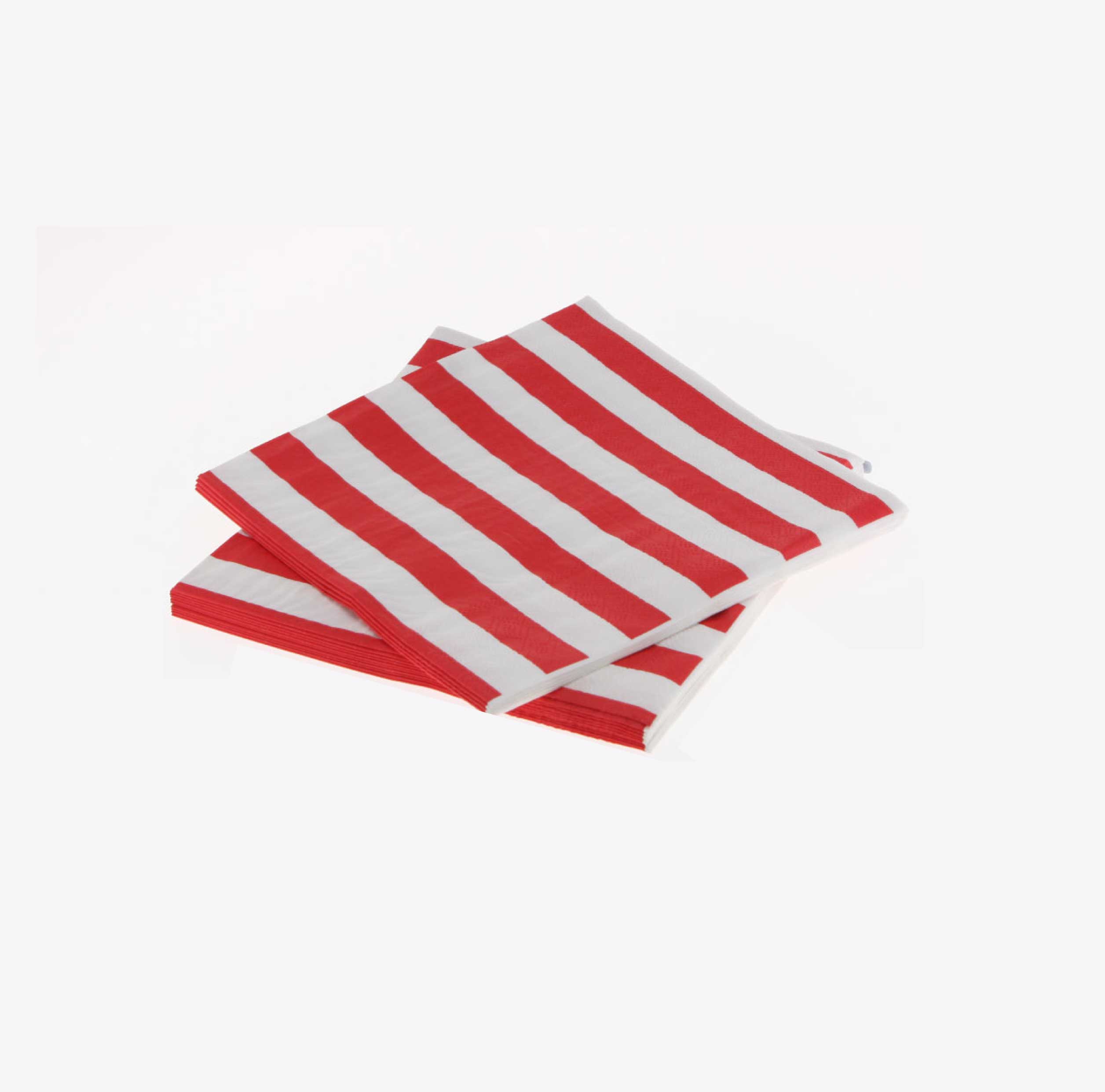 Candy Cane Red Stripe Napkins | Uniqdays